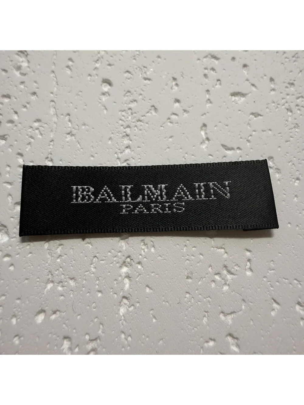 Balmain 1 Designer Tag LABEL Replacement Sewing Accessories 6 X 1.5 cm